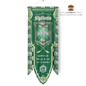 پرچم دیواری اسلیترین - Slytherin Flag